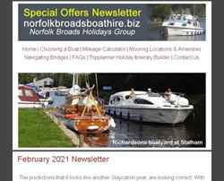 February 2021 Newsletter screenshot